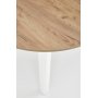 Spisegruppe Berivan 102-142 cm eik/hvit med 4 Industry-stoler i brstet stl