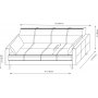 Polya 3-seters sovesofa - Mrkegr