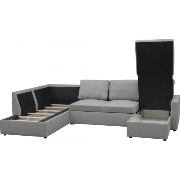 U sofa sovesofa grå - Tärnö + Flekkfjerner for møbler U sofa sovesofa grå - Tärnö + Flekkfjerner for møbler