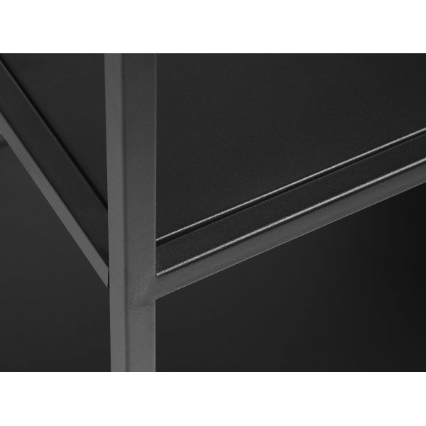 Billy svart metall bokhylle - 180x80 cm Billy svart metall bokhylle - 180x80 cm