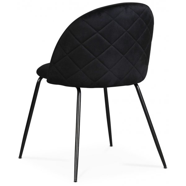 Plaza velvet stol - Svart Plaza velvet stol - Svart