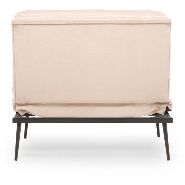 Kulperd sovestol nedfellbar - Hvit/svart