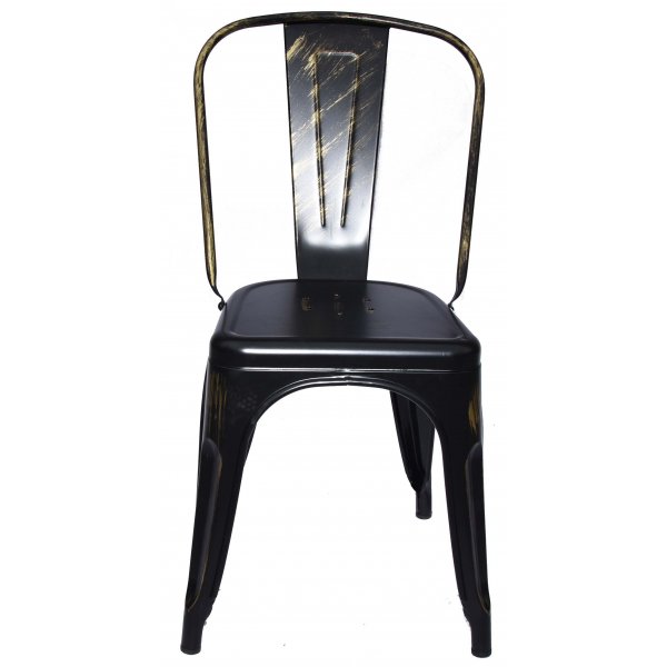 Platestol industry - Raspet svart/gull