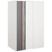 Jacklyn garderobe - Hvit/graphite - Venstrevendt Jacklyn garderobe - Hvit/graphite - Venstrevendt
