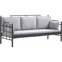 Hampus 3-seters utesofa - Svart/røyk Hampus 3-seters utesofa - Svart/røyk