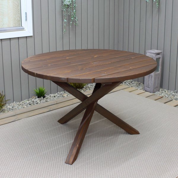 Scottsdale spisebord Ø112 cm - Brun Scottsdale spisebord Ø112 cm - Brun