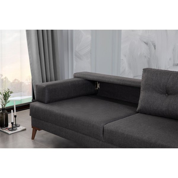 Oslo hjørnesofa - Antrasitt Oslo hjørnesofa - Antrasitt