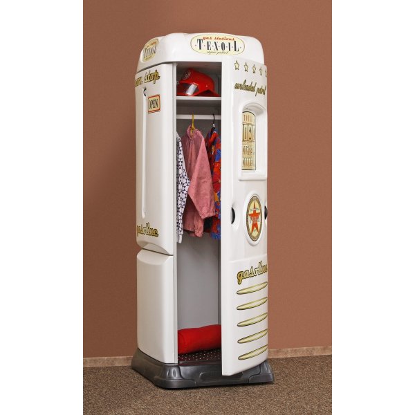 Skrivebord med garderobe innbygd bensinstasjon - Valgfri farge!