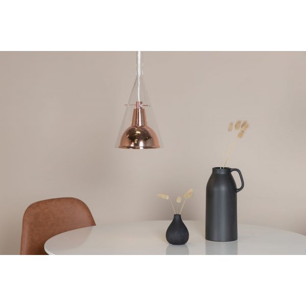 Malm taklampe - Glass / kobberfarget metall Malm taklampe - Glass / kobberfarget metall