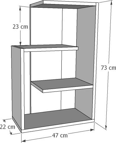 Alga bokhylle - Eik Alga bokhylle - Eik