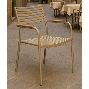 Stabelbar utestol beige - Pino Stabelbar utestol beige - Pino