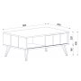 Neno salongbord 90 x 60 cm - Mrkebrunt