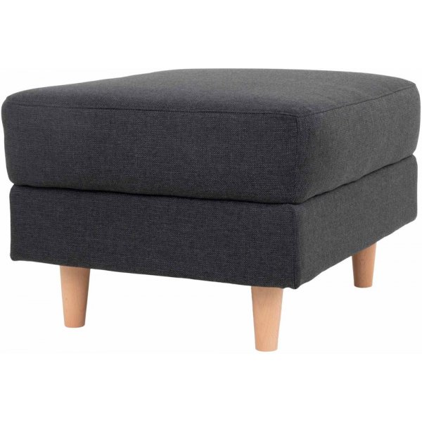 Bologna sittepuff - Mørkegrå/bøk Bologna sittepuff - Mørkegrå/bøk