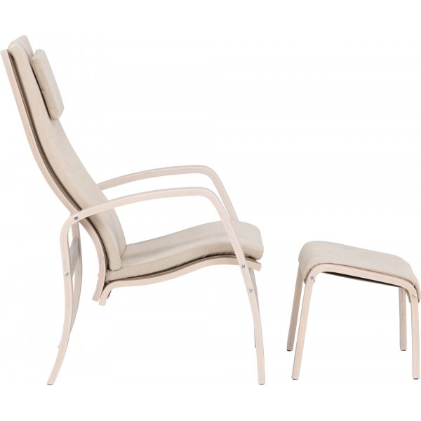 Grötö lenestol - Beige/Whitewash Grötö lenestol - Beige/Whitewash