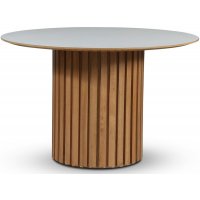 Sumo spisebord Ø118 cm - Oljet eik / Perstorp hvit laminat Sumo spisebord Ø118 cm - Oljet eik / Perstorp hvit laminat