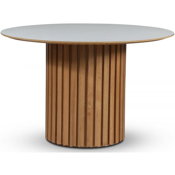 Sumo spisebord 118 cm - Oljet eik / Perstorp hvit laminat