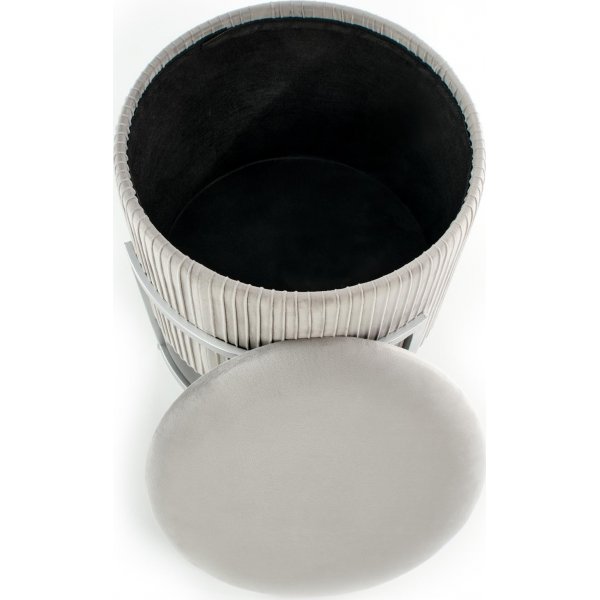 Jiminy sittepuff - Grå + Flekkfjerner for møbler Jiminy sittepuff - Grå + Flekkfjerner for møbler