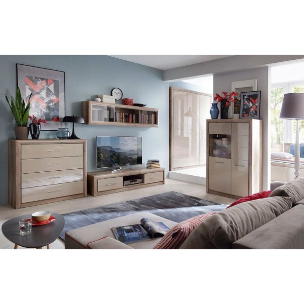 Pontus glassskap - Eik Pontus glassskap - Eik