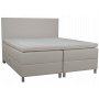 Accent boksseng med oppbevaring - 180 x 200 cm - Beige