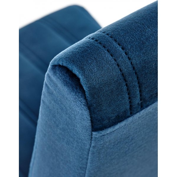 Stol Heather - Blå fløyel & tre Stol Heather - Blå fløyel & tre