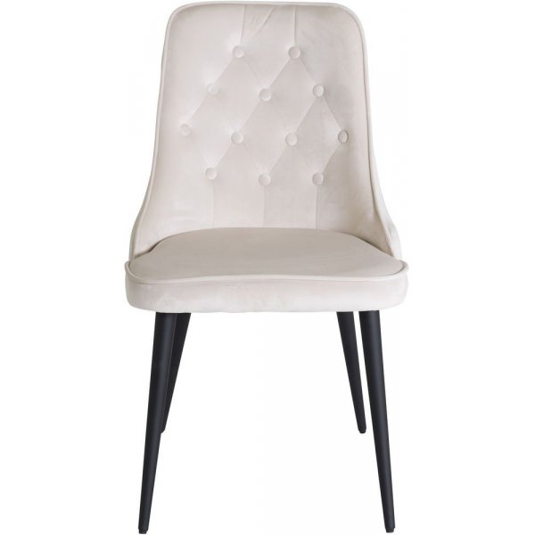 Spisestol Zeus - Svart / Beige Fløyel Spisestol Zeus - Svart / Beige Fløyel