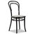 Rosvik spisegruppe Rundt bord hvit/eik med 4 st svarte Thonet no14 stoler