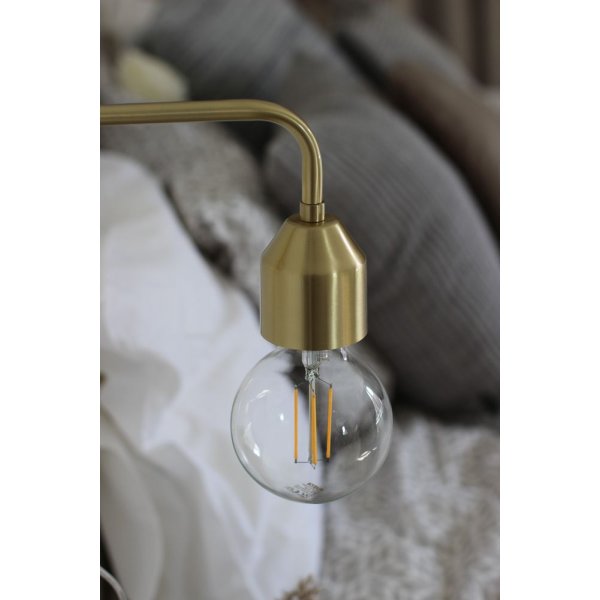 Vegglampe Flynn - Matt messing