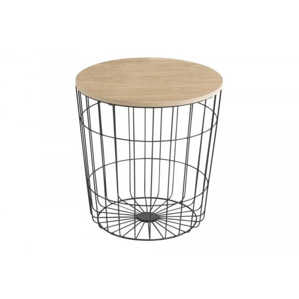 Lotus salongbord 39 cm - Eik/sort