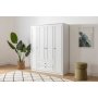 Lia garderobe 140 x 52 x 210 cm - Hvit