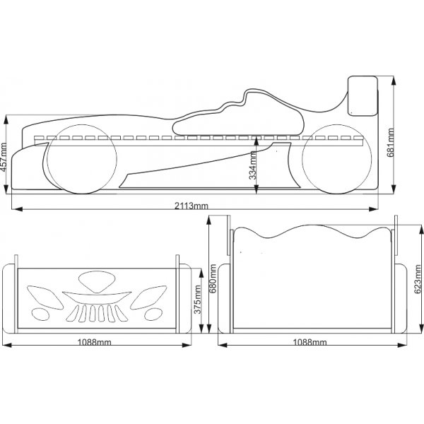 Vaper barneseng - 90x200 cm Vaper barneseng - 90x200 cm