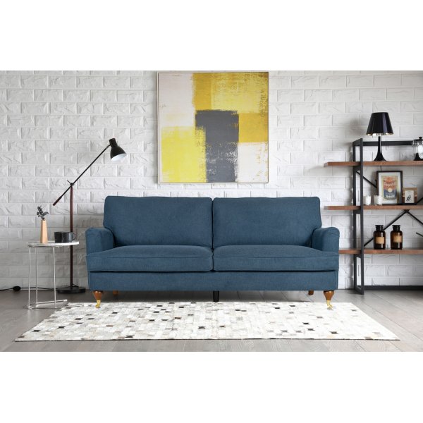 Howard Watford Deluxe 3-seters sofa - blå Howard Watford Deluxe 3-seters sofa - blå