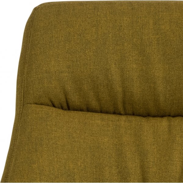 Lyng lenestol med fotskammel - Oransje