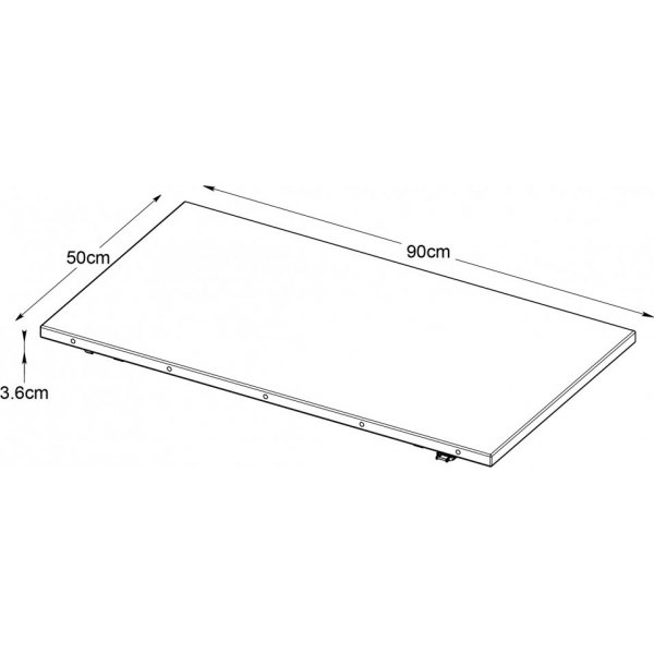 Odessa innsatsbrett 50 x 90 cm oljet eik