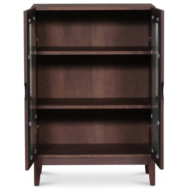 Borgholm vitrineskap - Røkt eik Borgholm vitrineskap - Røkt eik