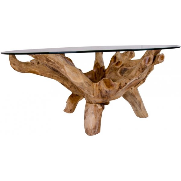 Amazonas salongbord - Teak / Glass