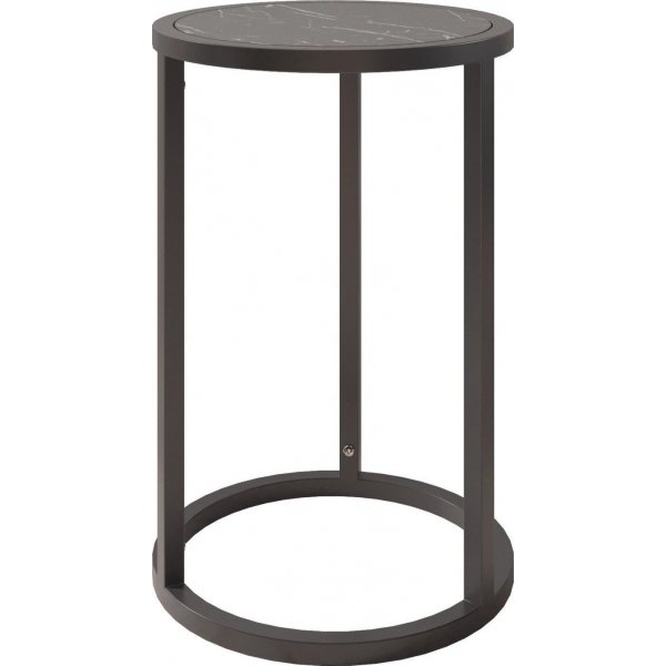 Tambur sidebord - Svart marmor