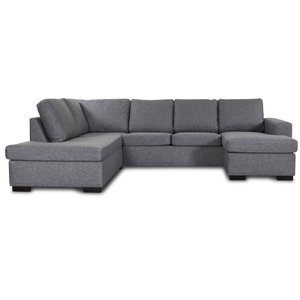 Solna U-sofa 304 cm - Venstre + Rensing av tepper og tekstiler