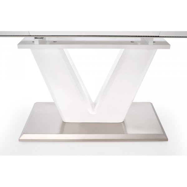 Annelise spisebord 160-220 cm - Hvit høyglans Annelise spisebord 160-220 cm - Hvit høyglans