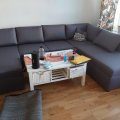 Kundebilde Dream sovesofa med oppbevaring (U-sofa) h�yre - M�rkegr� (stoff)