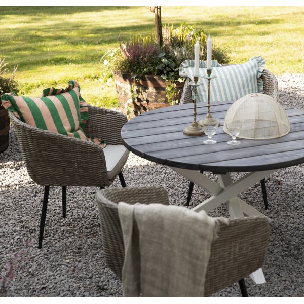 Hagestol - Aster | naturfarget kunstig rotting Hagestol - Aster | naturfarget kunstig rotting