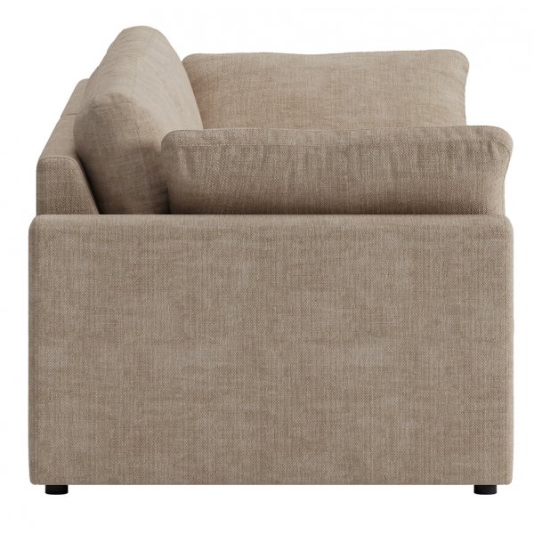 Moby 4-seters sofa 266 cm - Mørk beige + Møbelføtter Moby 4-seters sofa 266 cm - Mørk beige + Møbelføtter