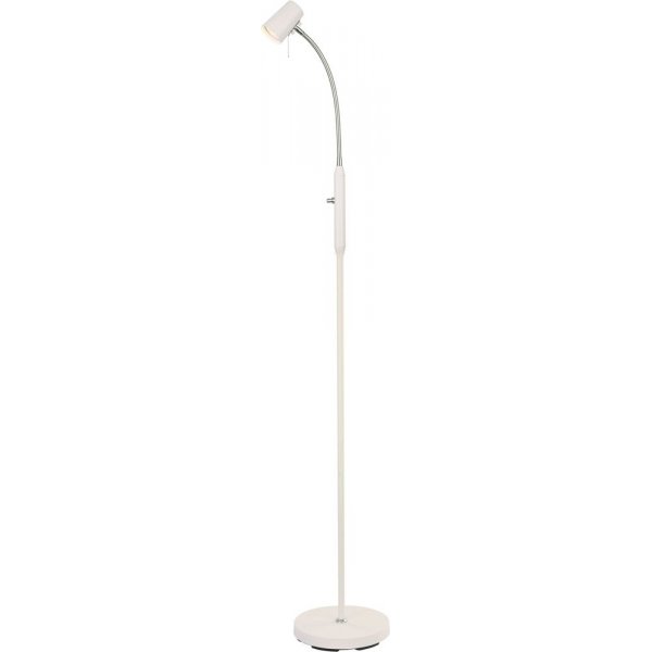 Gulvlampe Pilot - Hvit / krom