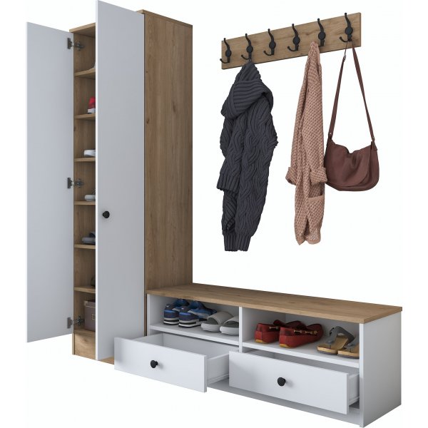 Mendy hallmbler - Hvit/valntt