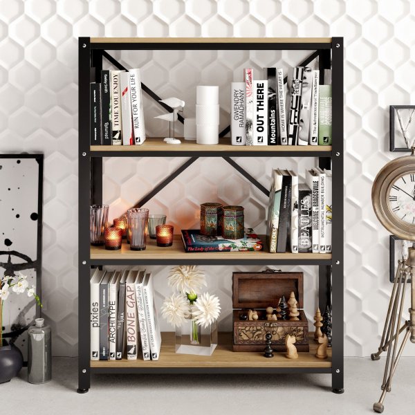 Shenna bokhylle - Valn�tt/svart