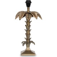 Palme Bordlampe - Antikk messing Palme Bordlampe - Antikk messing