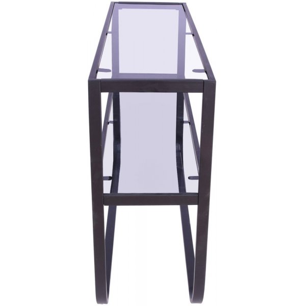 Korsbacken konsollbord - Svart/glass