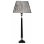Bordlampe classik H56 cm - Svart / Slv