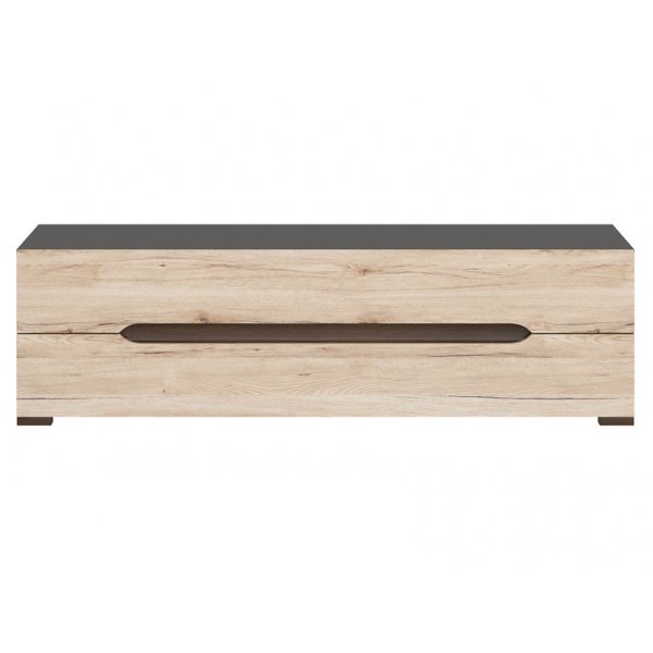 Brynolf mediabenk - Grå/eik Brynolf mediabenk - Grå/eik