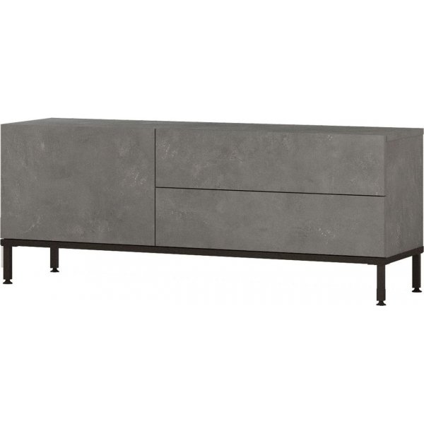 Luvio mediebenk 5 - Sølv/svart Luvio mediebenk 5 - Sølv/svart