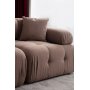 Doblo 2-seters sofa i boucl - Brun Cappuccino